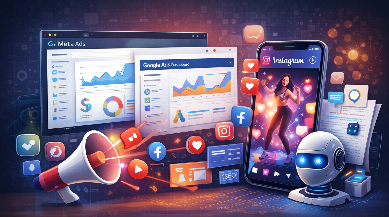 Digital Marketing, Ads & AI Content Growth services by Creziapro — digital agency in India